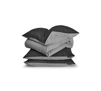 Parure de lit - Soft Wonder-Edition - 200x200 cm - Gris foncé / Gris clair