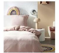 parure de lit - today - 123332 - 1 personne - 140x200 cm - gaze de coton unie - rose des sables Rose des sables G