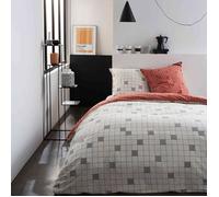 Parure de lit - Today - Housse de couette et taies d'oreillers - 100% Coton - Motifs - Blanc