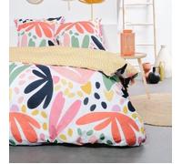 Today Parure de lit Sunshine 240x220 cm – Housse de couette + 2 taies 63x63 – Coton imprimé jaune