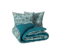 Parure de lit vert 220x240 cm coton polyester - atmosphera. createur dinterieur