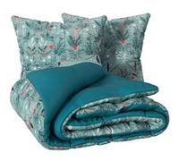 Parure de lit vert 220x240 cm coton polyester - atmosphera. createur dinterieur vert