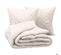 Atmosphera – Parure de lit 2 personnes Vilma – Coton lavé tufté – Ivoire 240 x 220 cm
