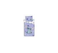 Parure de lit violet 140x200 cm coton - ac deco