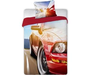 Parure de lit - Voiture Turbo Car - 100% coton - Lavable en machine - 140x200 cm