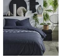 Parure de lit zippée imprimé MAWIRA ALICE - TODAY - Gris anthracite 240x220 cm