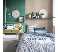 Parure housse de couette 100%coton 3pcs 260x240cm jungle dream
