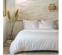 Parure Housse De Couette 2 Pers 200x200 Percale De Coton - Percale Blanc