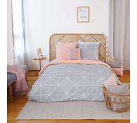 Parure housse de couette 3pcs 240x220cm 100% coton 57 fils shyne