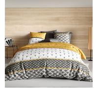 Parure Housse De Couette 3pcs 240x220cm 100%coton 57fils LÉo