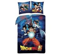 Parure housse de couette Dragon Ball Super 140x200 cm et Taie d'oreiller