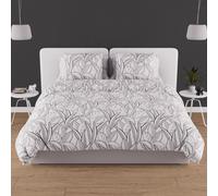 Soleil d'ocre, Parure Housse de Couette Coton 240x220 cm Togo Blanc
