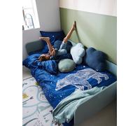 Parure housse de couette enfant détails phosphorescents et taie d'oreiller OURS POLAIRE bleu foncé 140X200 50X75