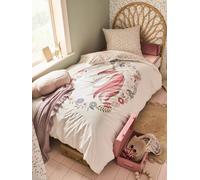 Parure housse de couette enfant et taie d'oreiller PETITE LICORNE, avec coton recy lanc imprimé 140X150 63X63