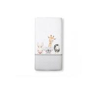 Parure Lit Bébé Amovible Acuarela Animaux - Gris
