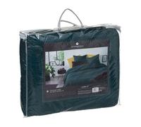 Parure Lit Jungle 260 x 240 cm Bleu canard - Atmosphera