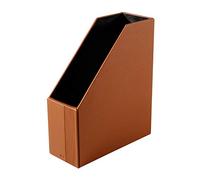 Parures et accessoires de bureau en cuir Range-revues terracotta