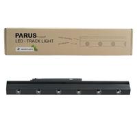 Parus, spot LED sur rail, noir, 60 cm, angle de diffusion 60°, projecteur pour rails électriques, lampe pour plantes d'intérieur, éclairage LED pour murs végétalisés et façades, lampe de croissance LE