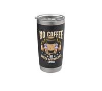 Pas de café, pas de dieux grecs anciens, amateur de café, mythologie grecque Gobelet isotherme en acier inoxydable double paroi