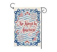 Pas De Roi En Amérique. Fête Nationale Américaine Du 4 Juillet. Patriotique Américain. Drapeau 30X45Cm Bannière Durable Décoratif Drapeau De Jardin Pour Plage Porte Chambres