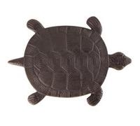 Esschert Design – Pas japonais motif tortue en fonte – Noir/Gris
