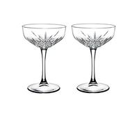 Pasabahce 440236 Timeless Lot de 2 coupes à champagne en verre Design cristal Hauteur env. 15,7 cm