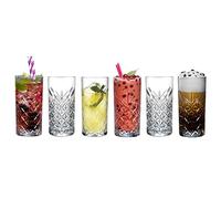 Pasabahce 52820 Verre Longdrink Timeless - Motif cristal - Hauteur env. 14,3 cm, lot de 6 verres
