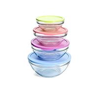Pasabahce 536036 Lot de 4 réfrigérateurs Ronds en Verre