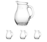 Pasabahce Bistro 80102 - Pichet en verre - Pichet à eau - 1 l - 1 150 ml (Lot de 4)