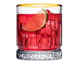 Pasabahce ELYSIA GOLD 520014 Lot de 4 verres à whisky 210 ml