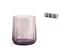 Pasabahce Nova Purple Set 3 Bicchieri in Vetro, Viola, 31,5cl
