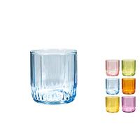Pasabahce Leia Lot de 6 verres en verre, couleurs assorties 26 cl