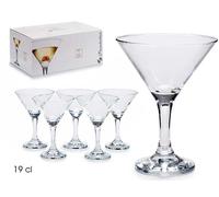 Pasabahce - Lot de 6 verres Martini Bistro 190 ml, transparent, verre, 33 x 15 x 22 cm (Set de 4)