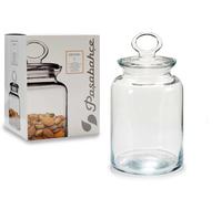 Pasabahce Tarro Kitchen 1085ml Pot en verre transparent avec couvercle silicone 11x17x11 cm (Set de 8)