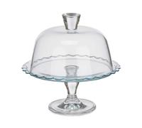 Pasabahce Tarte en verre avec pied et couvercle 26 cm (Set de 2)