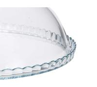 Pasabahce Tarte en verre avec pied et couvercle 32 cm (Set de 2)