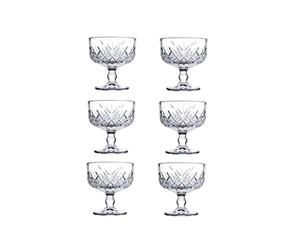 Pasabahce Timeless 440211 Lot de 6 bols de service pour crème glacée avec pied