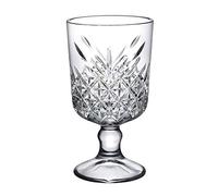 Pasabahce Timeless 51648 Lot de 6 verres à pied pour cocktail, vin, dessert Aspect cristal/vintage Hauteur env. 15,1 cm
