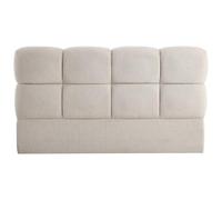 PASCAL MORABITO Vente-Unique - Tête de lit 180 cm - Tissu texturé - Beige - DAMADO