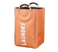 Pasdrucn 40L Paniers à Linge Pliable, Panier à Linge avec Poignée, Panier Linge Sale Bac Linge Sale, Paniere A Linge Sale, Corbeille à Linge Portable pour Chambre Et Salle De Bain (Orange)