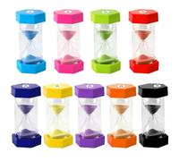 Pasdrucn Sablier Brossage Dents Enfant, Sablier Enfant, Sablier 1/3/5/10/15/30 Minutes, Timer Enfant Apprentissage, Sablier Colore Kit, Sablier Minuterie, Minuterie De Cuisine (9 Pcs)