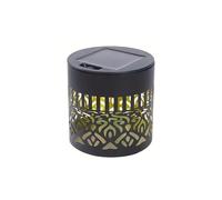 Pasisuu Lampe solaire de jardin - 7 couleurs changeantes - Applique murale extérieure décorative en métal avec motif de clôture IP65 étanche pour arrière-cour terrasse 1 pièce