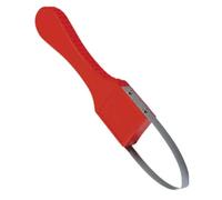 Pasisuu Loop Weeder Outil de désherbage de jardin avec poignée en T, outil de désherbage en acier inoxydable pour pelouse et terrasse, désherbant Twist Pull Rouge A
