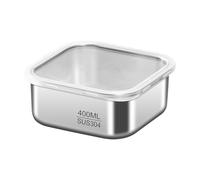 Pasisuu Stainless Steel Lunch Box 400ml Airtight Food Container | Premium 304 316 Stainless Steel Food Container, Airtight Leakproof Design For Meal Prep A