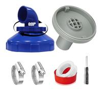 PASLFC Intex Bestway Buse de remplissage de piscine rotative à 360°, Ø 32/38, buse de sortie de piscine, kit de buses de piscine 32 mm, buse de piscine Intex