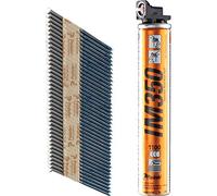 Paslode 141256 Galv Plus Lot de 1100 clous et cartouche de gaz pour cloueur à gaz IM350/IM350+ 51 x 2,8 mm