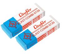 Gomme en plastique PLAST COMBI, carte blister de 2