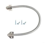 Passe-câble de porte en acier inoxydable 400 mm - Conduit flexible pour câblage de contrôle d'accès et lignes vidéo - Finition argentée