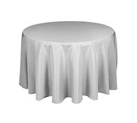 Passion Decor Nappe Ronde Unie 280 CM (Gris), Mariage Fete Soiree BAPTEM Anniversaire EVJF