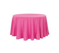 Passion Decor Nappe Ronde Unie Rose Fushia - Nappe de Table Ronde 280cm, Nappe Rose Fuchsia en Polyester, Décoration Table Mariage et Réception